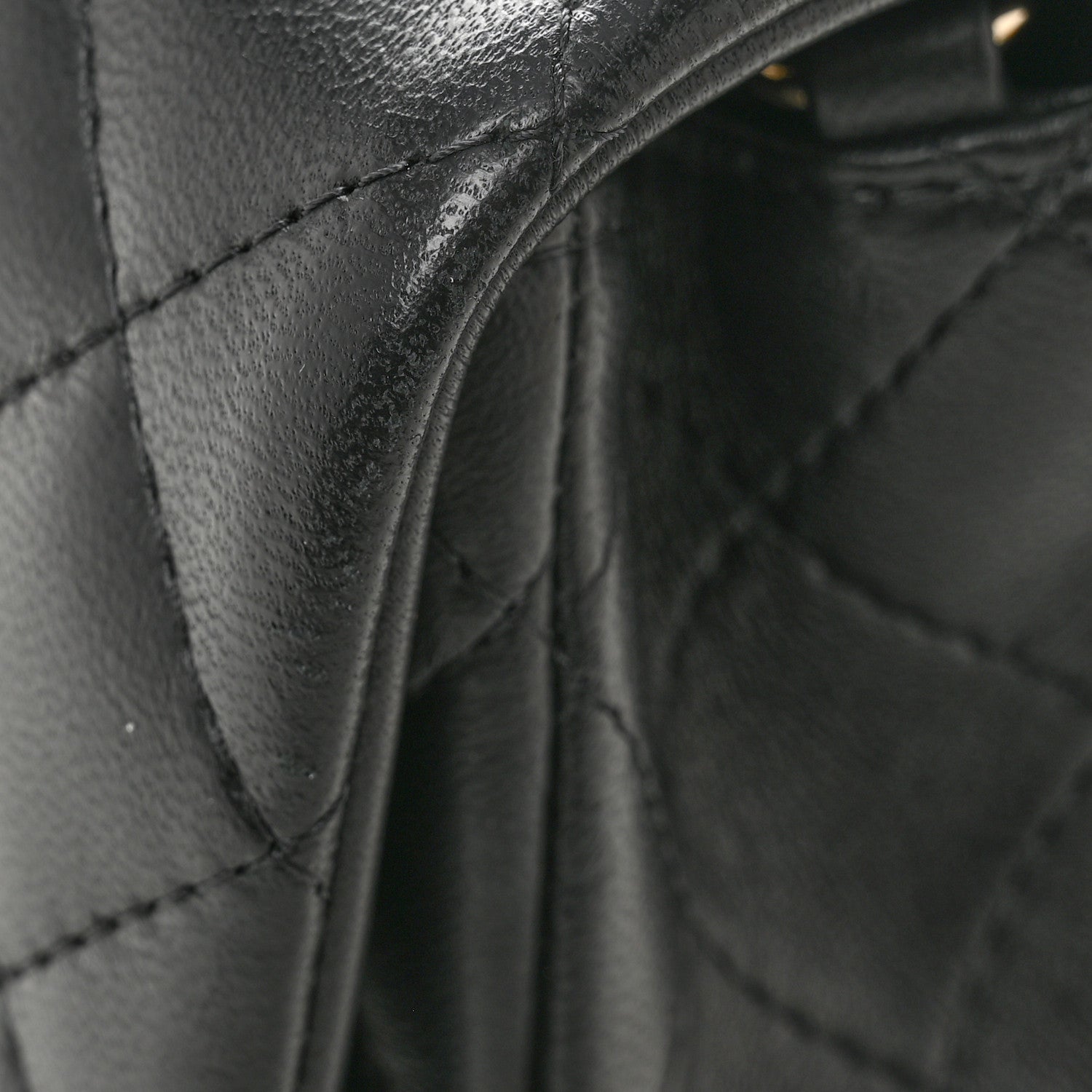 Chanel Lambskin Quilted Mini Rectangular Flap Black