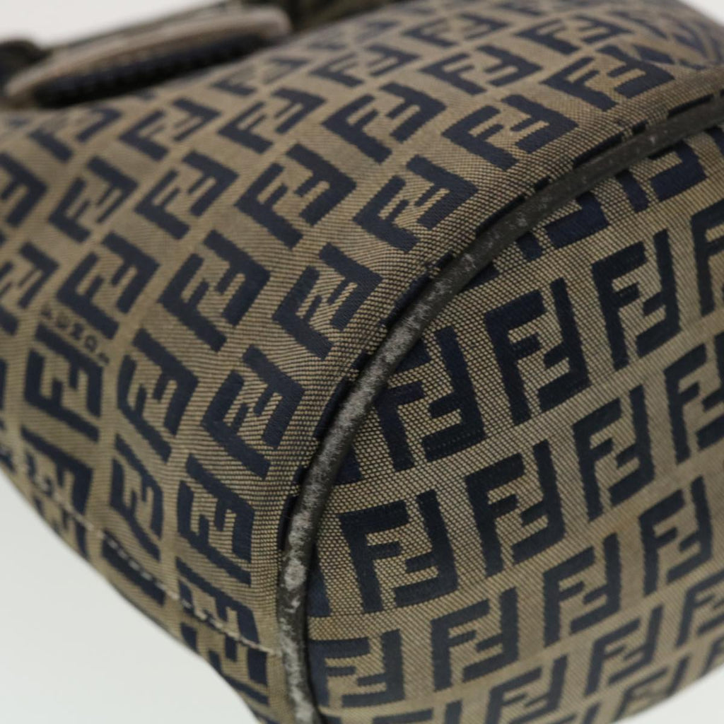 FENDI Zucchino Canvas Shoulder Bag Navy 2321-26765-018  44300