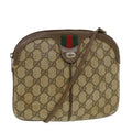 GUCCI GG Canvas Web Sherry Line Shoulder Bag Beige Red 904.02.047  44304