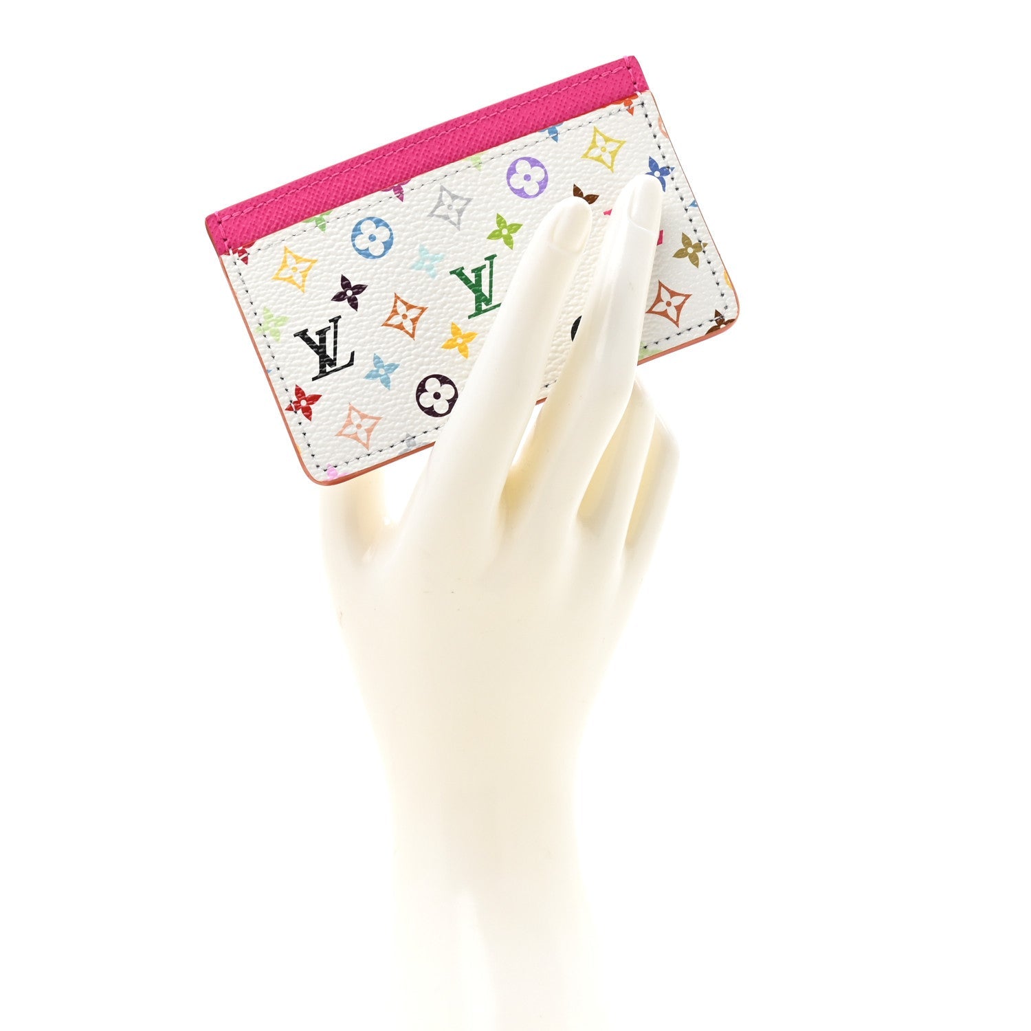 Louis Vuitton LV X TM Monogram Multicolor Card Holder Kawaii Pink