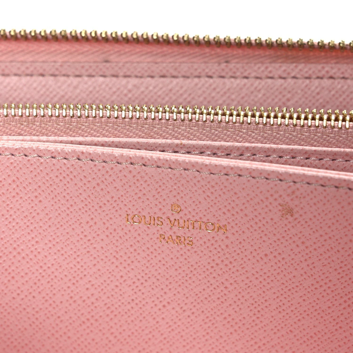 Louis Vuitton Damier Azur Zippy Wallet Rose Ballerine