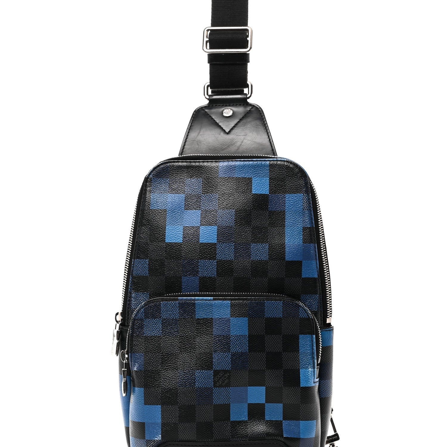 Louis Vuitton Damier Graphite Pixel Avenue Sling Backpack Blue