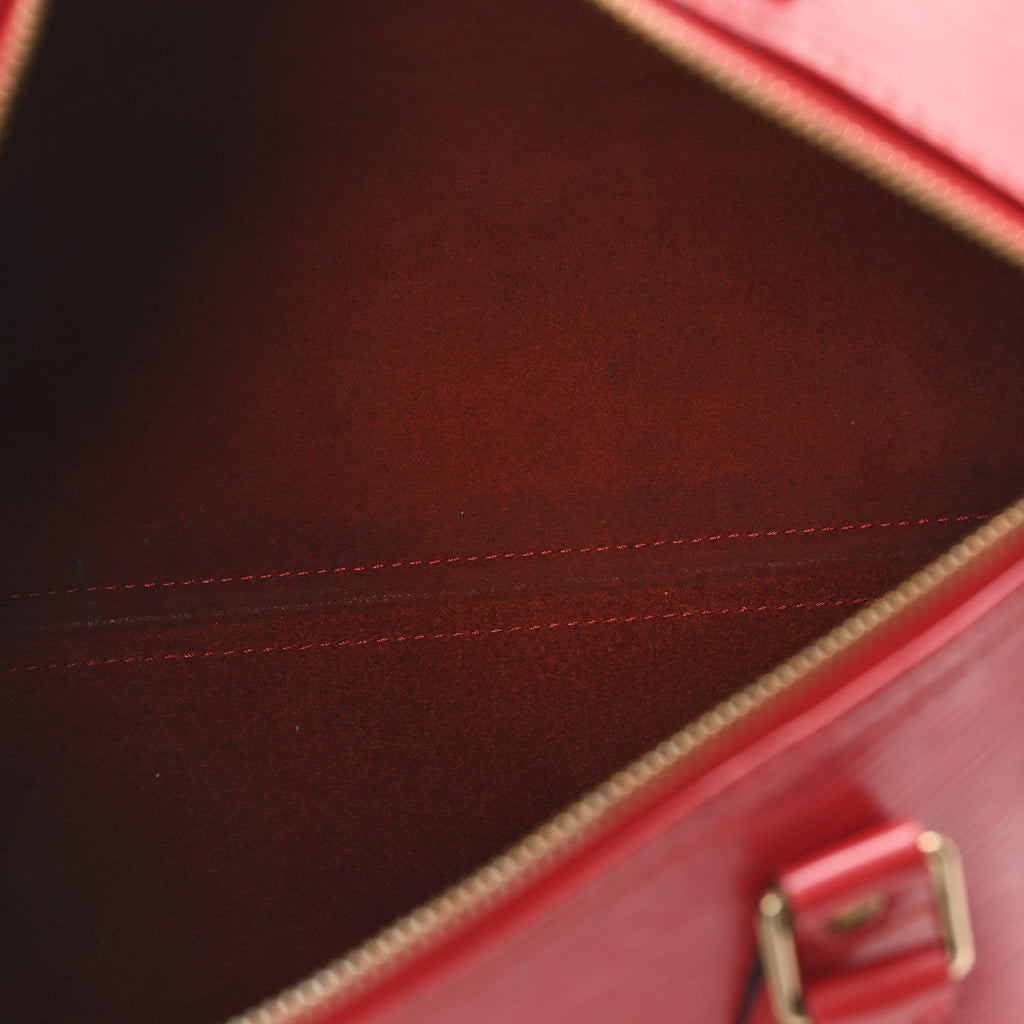 Louis Vuitton Epi Speedy 30 Castillan Red