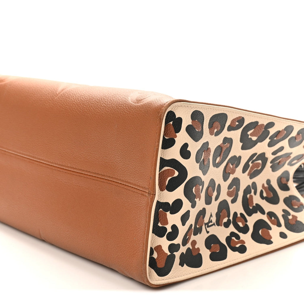 Louis Vuitton Empreinte Monogram Giant Wild At Heart Onthego MM Caramel