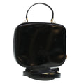 GUCCI Vanity Cosmetic Pouch Enamel 2way Black  44406