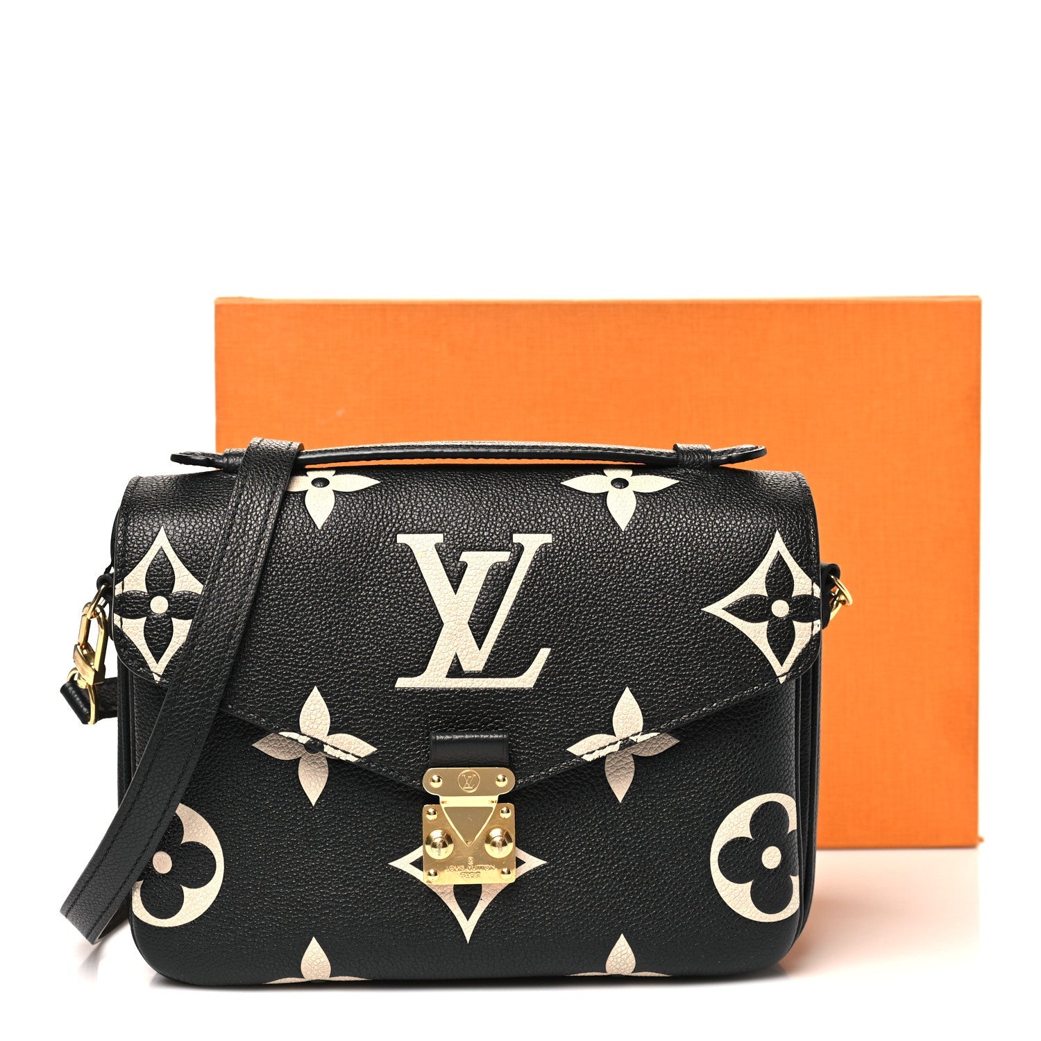 Louis Vuitton Empreinte Monogram Giant Pochette Metis Black Beige