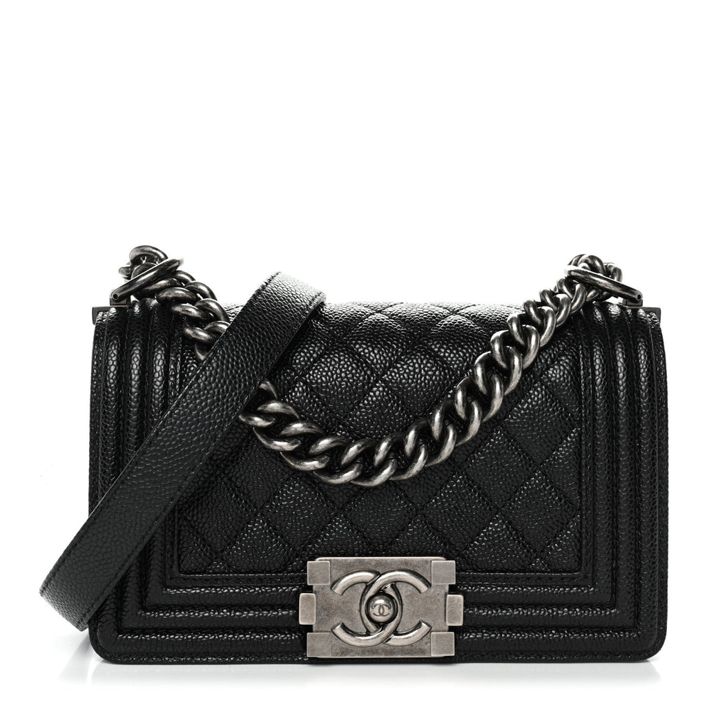 Chanel Caviar Quilted Small Boy Flap Black