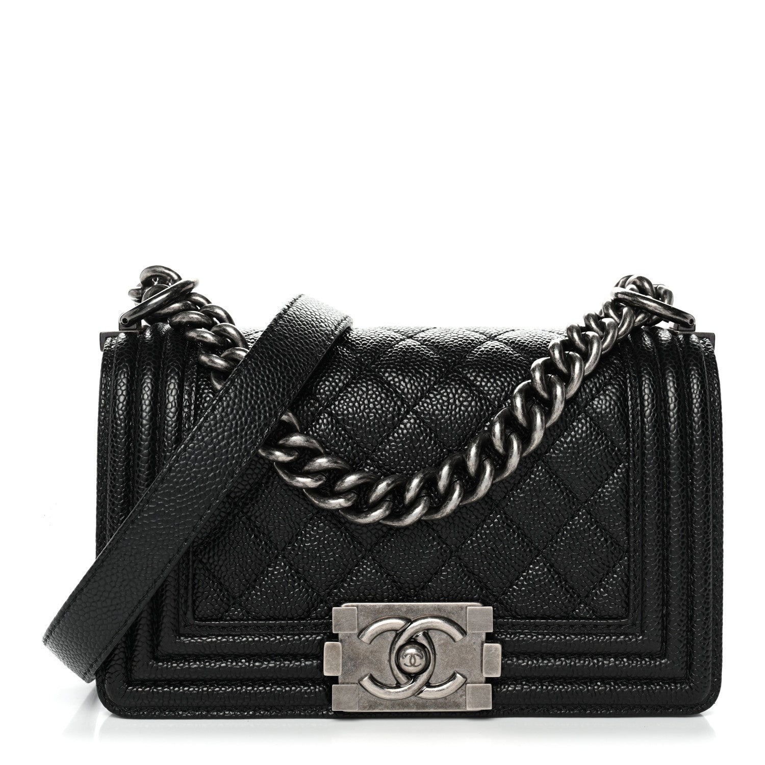 Chanel Caviar Quilted Small Boy Flap Black