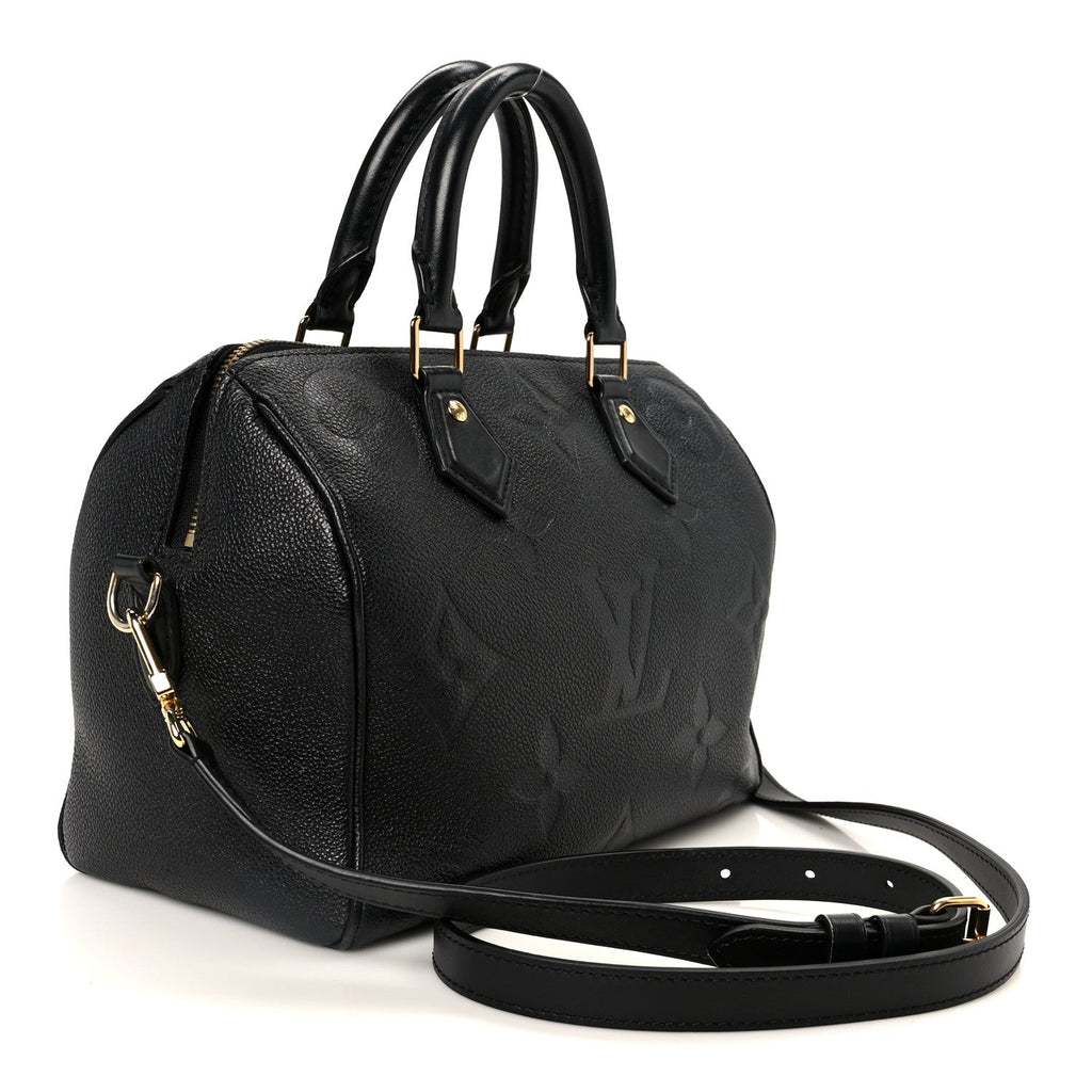 Louis Vuitton Empreinte Monogram Giant Speedy Bandouliere 25 Black