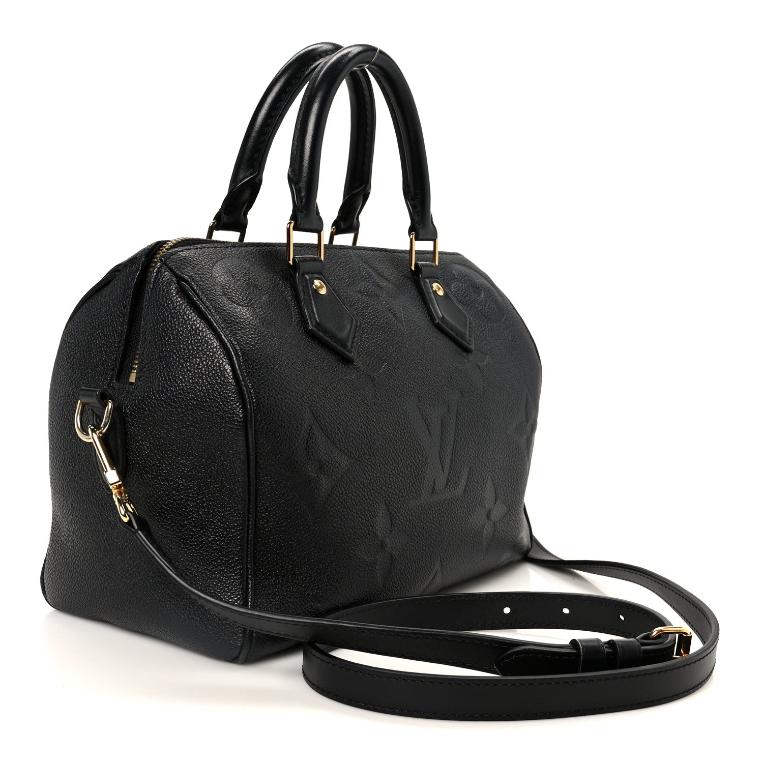 Louis Vuitton Empreinte Monogram Giant Speedy Bandouliere 25 Black