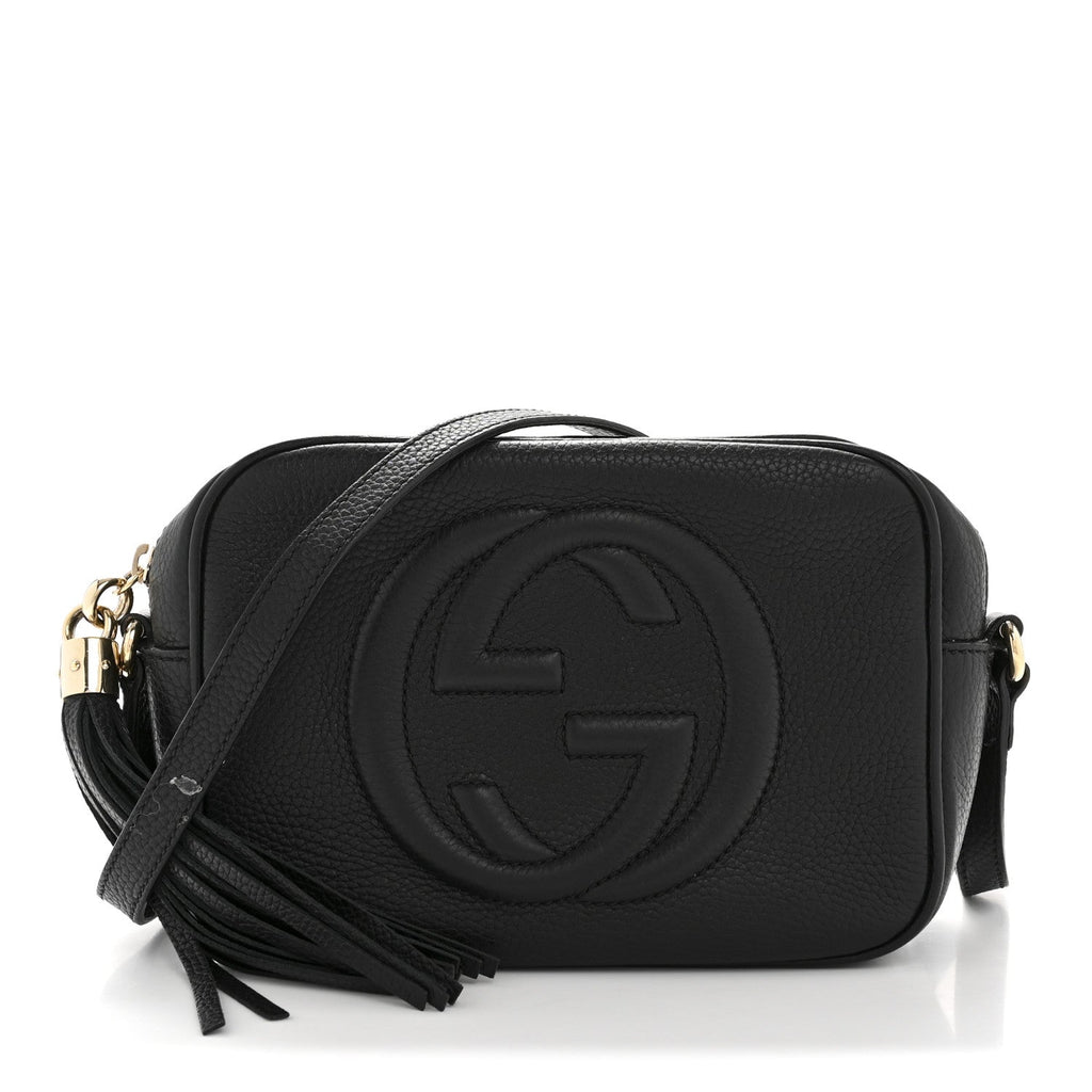 Gucci Pebbled Calfskin Small Soho Disco Bag Black