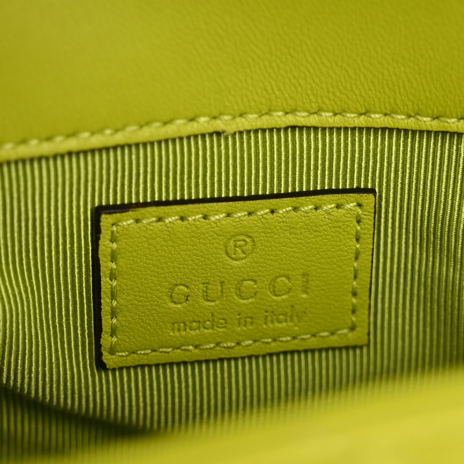 Gucci Lambskin Matelasse Mini GG Marmont Shoulder Bag Firefly