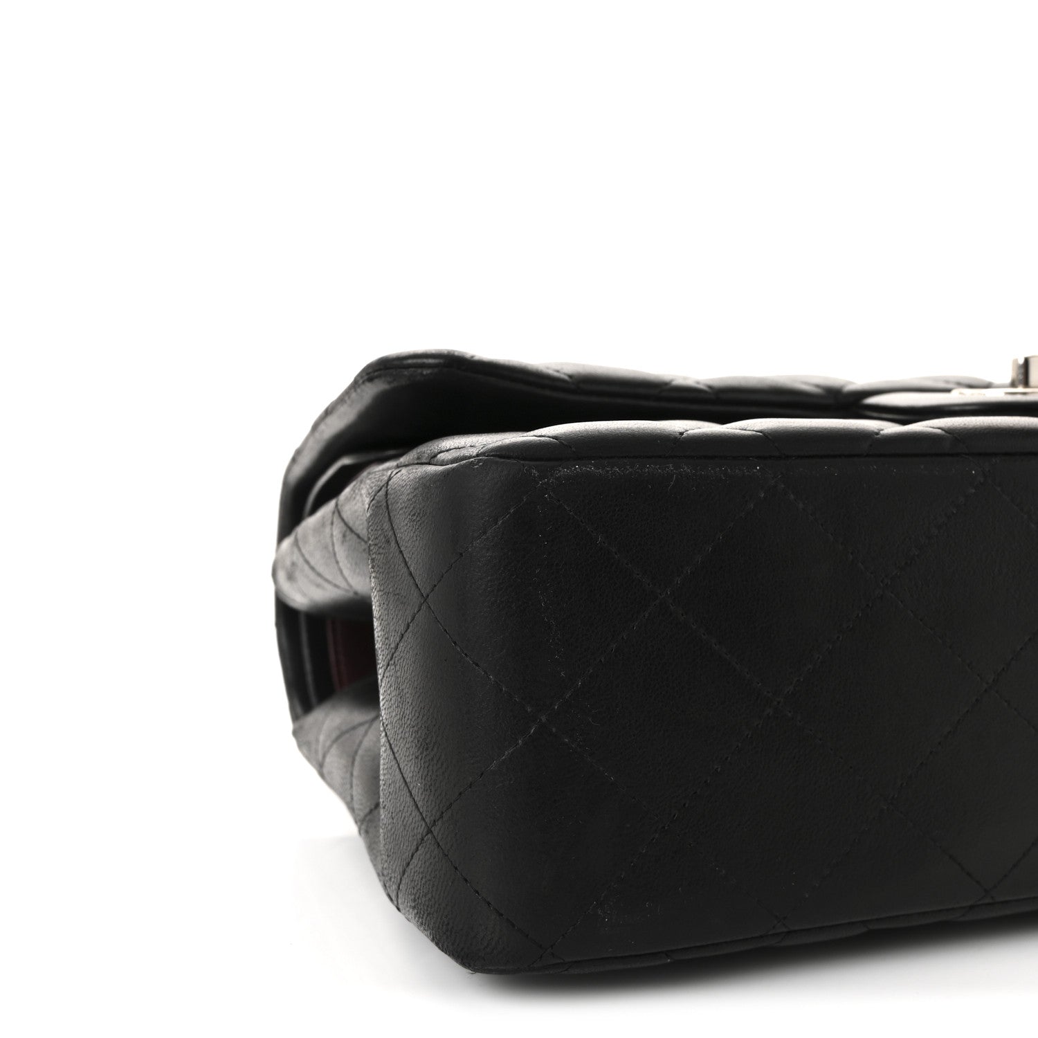 Chanel Lambskin Quilted Jumbo Double Flap Black