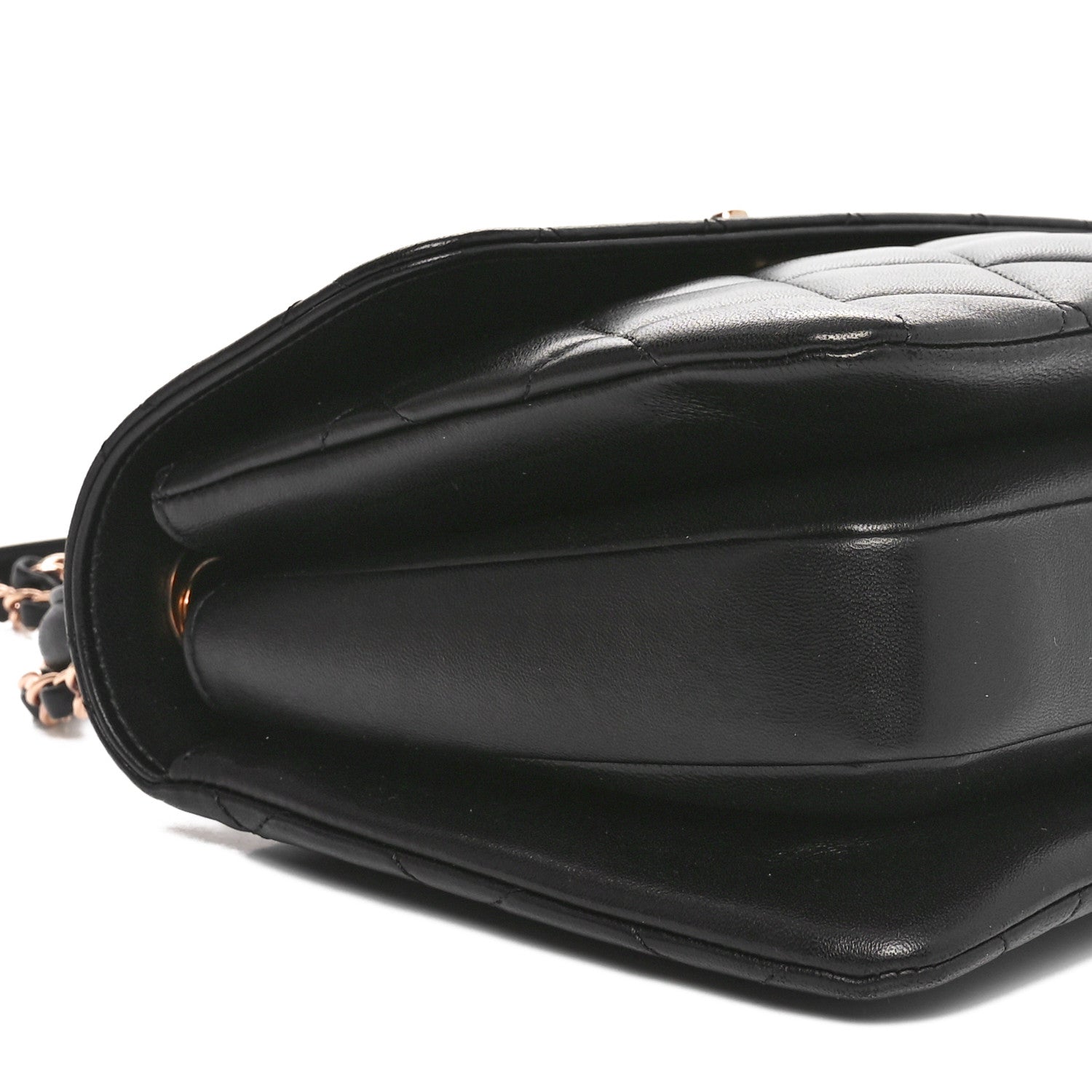 Chanel Lambskin Quilted Small Trendy CC Dual Handle Flap Bag Black