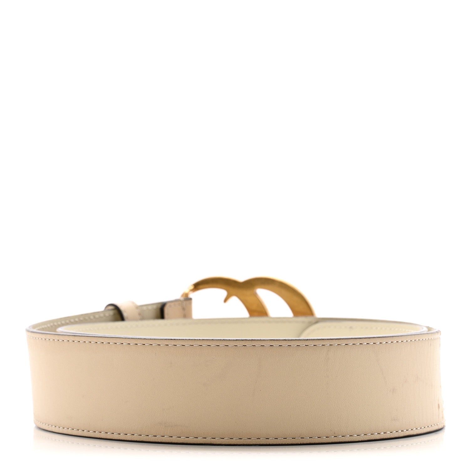 Gucci Calfskin Double G 40mm Belt 85 34 Mystic White