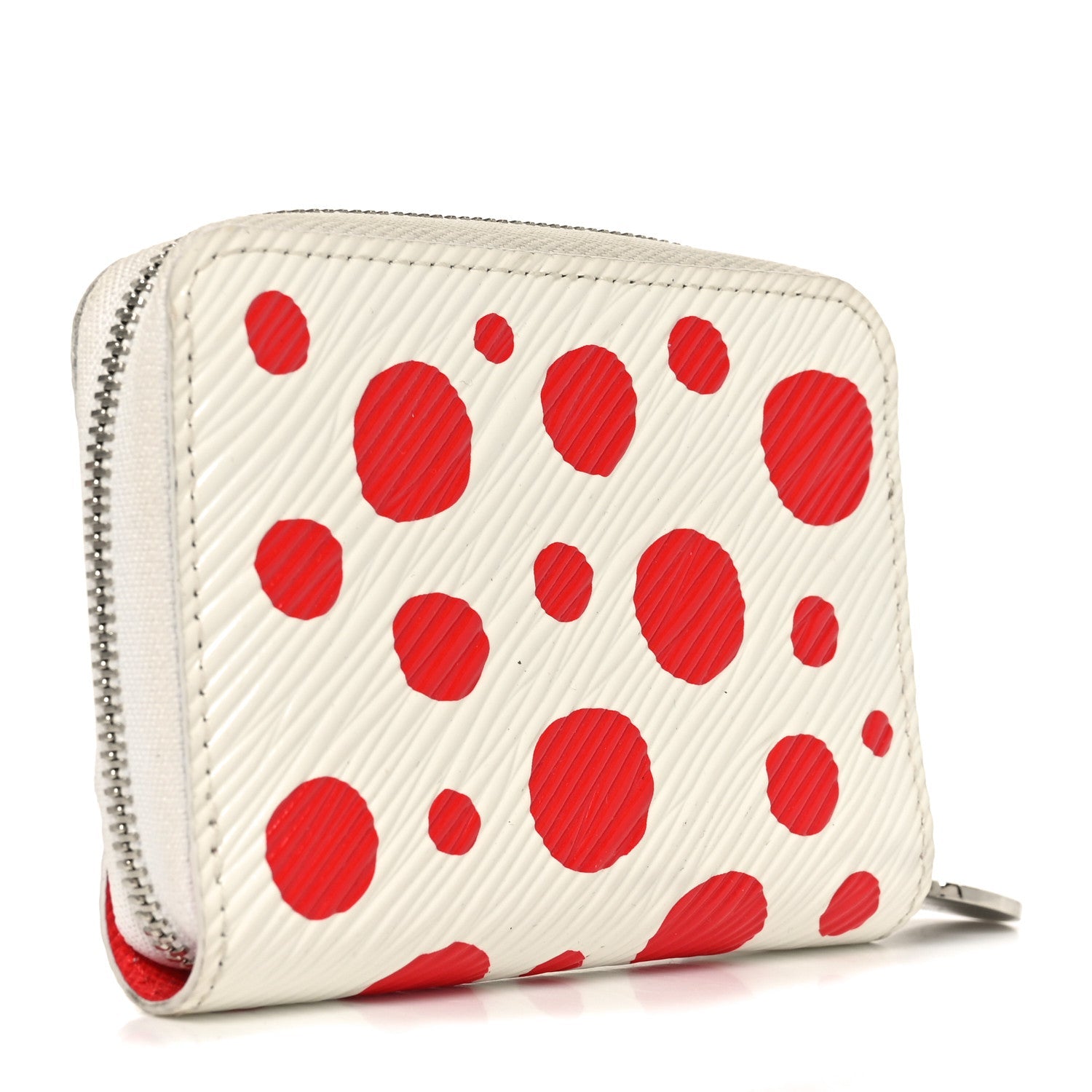 Louis Vuitton LV X YK Kusama Epi Zippy Coin Purse White