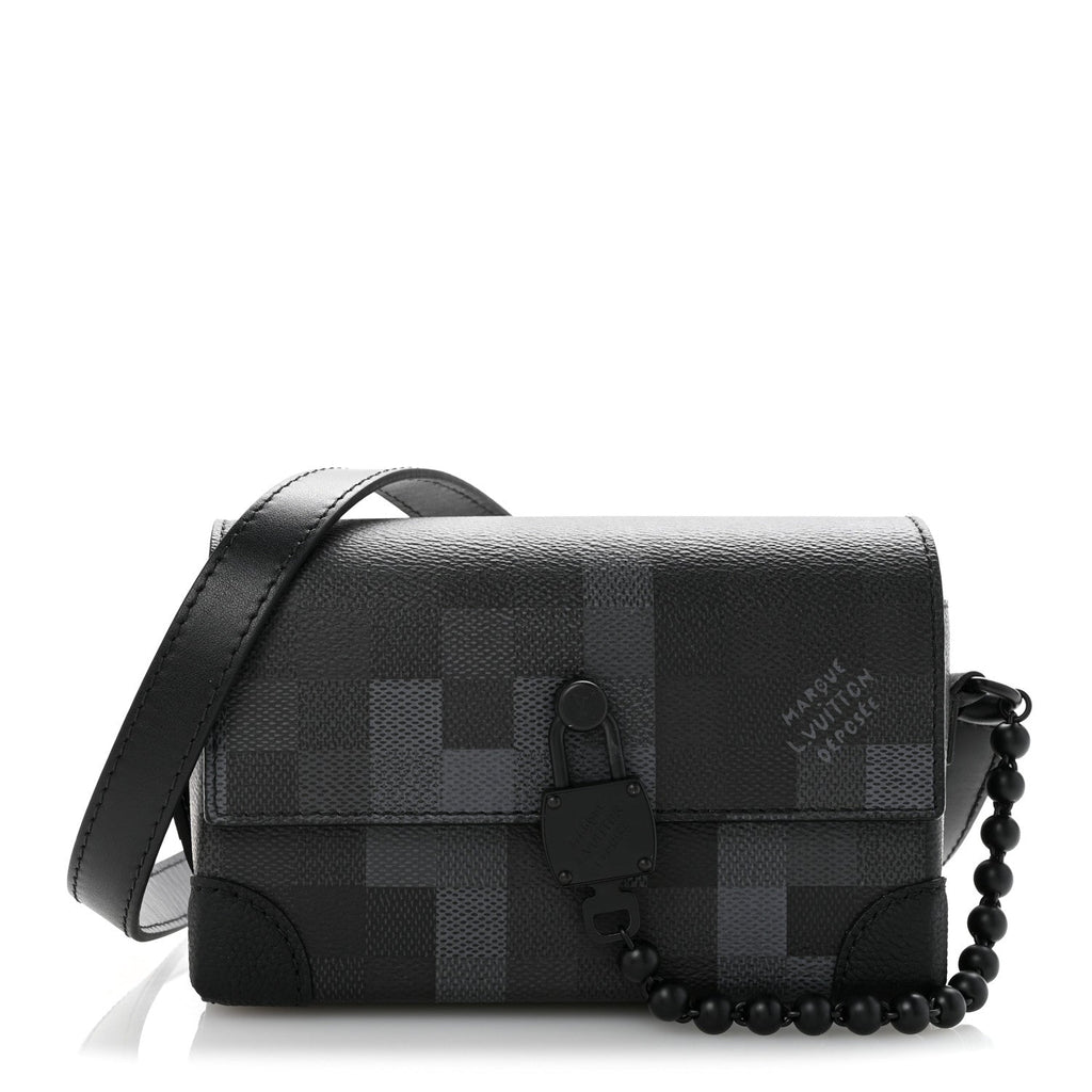 Louis Vuitton Damoflage Steamer Wearable Wallet Black