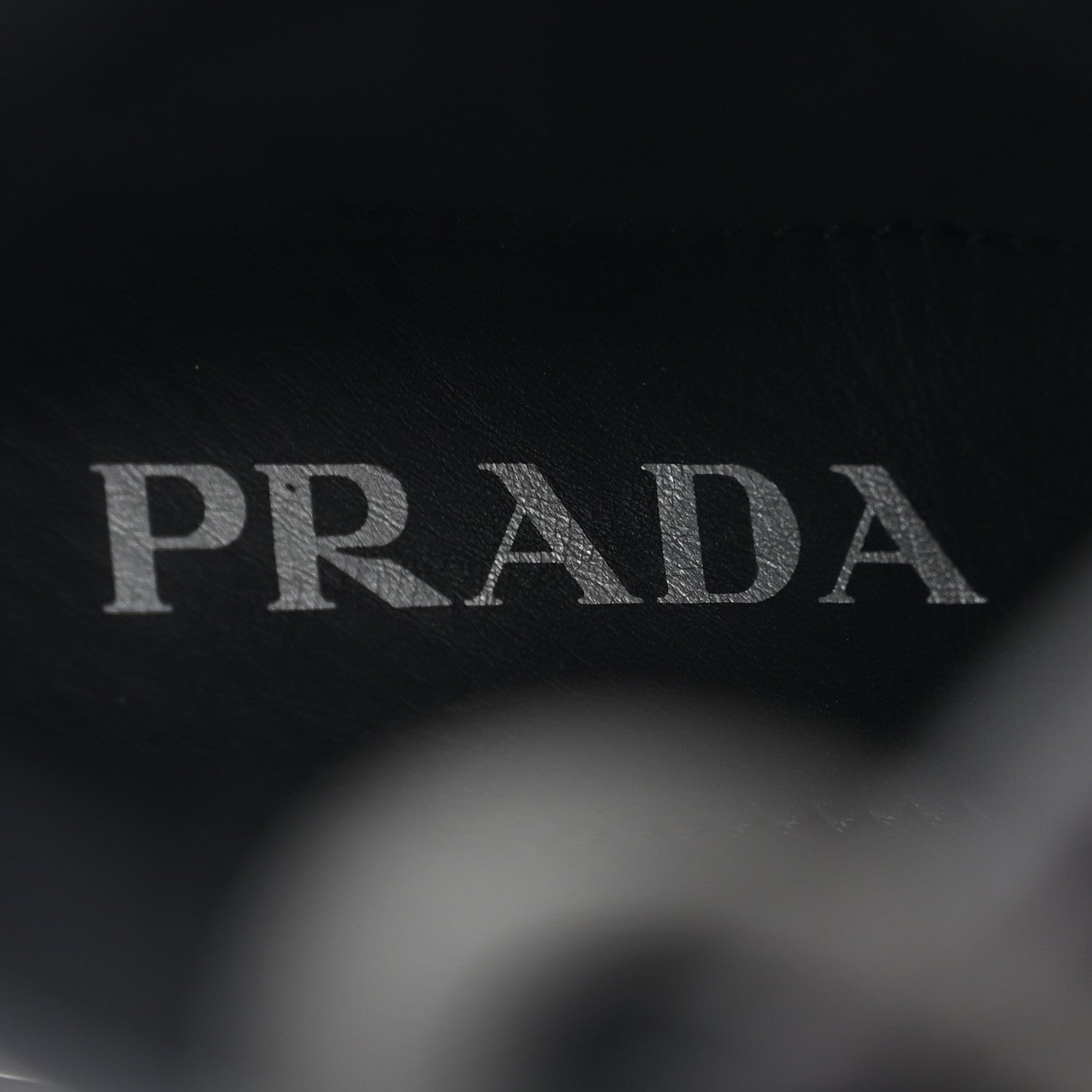 Prada Re-Nylon Gabardine Metal Triangle Logo Monolith Pouch Pocket 55mm Boots 39 Black