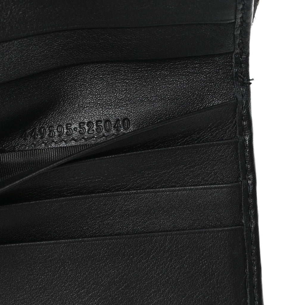 Gucci Microguccissima Compact Wallet Black