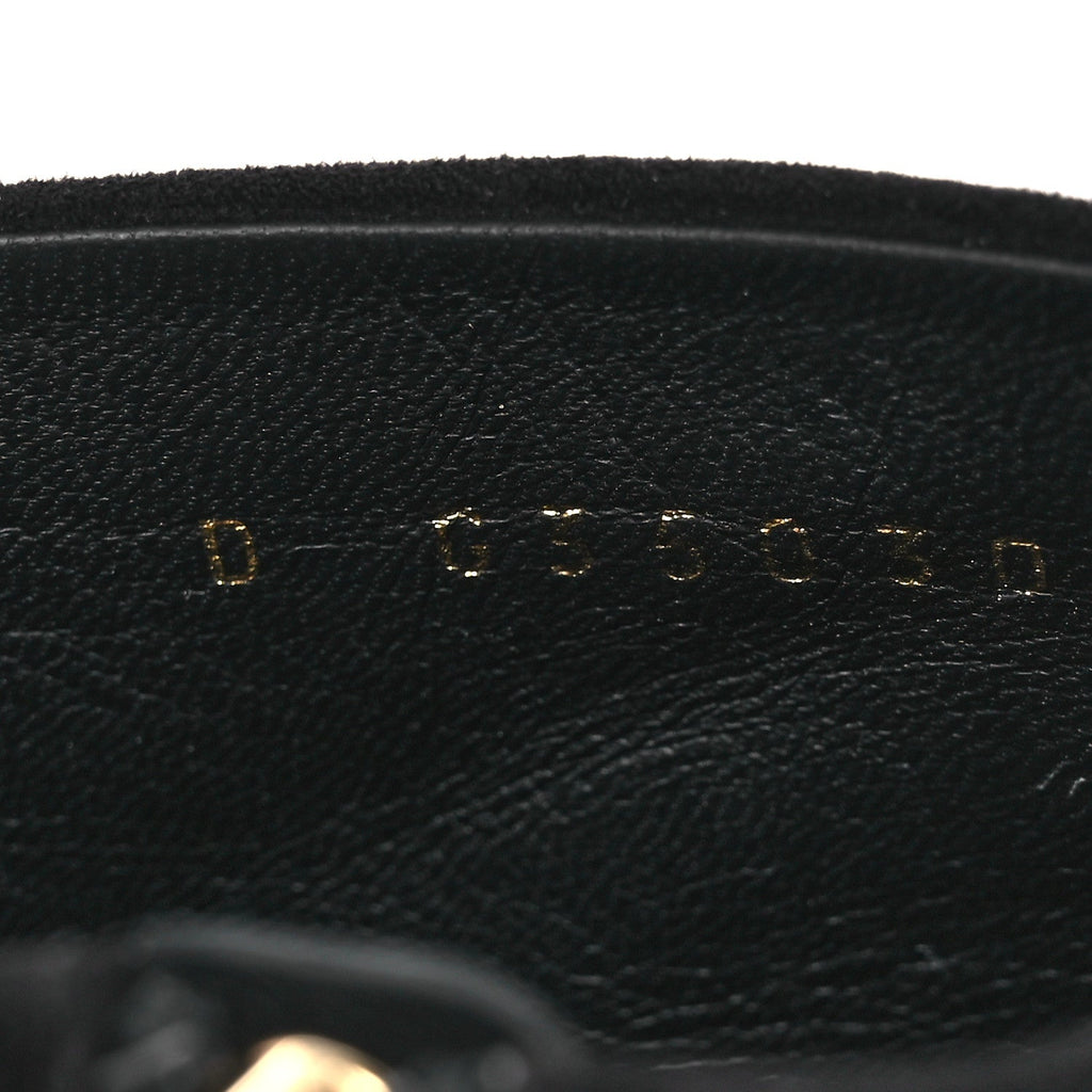 Chanel Suede Grosgrain CC Short Boots 36.5 Black