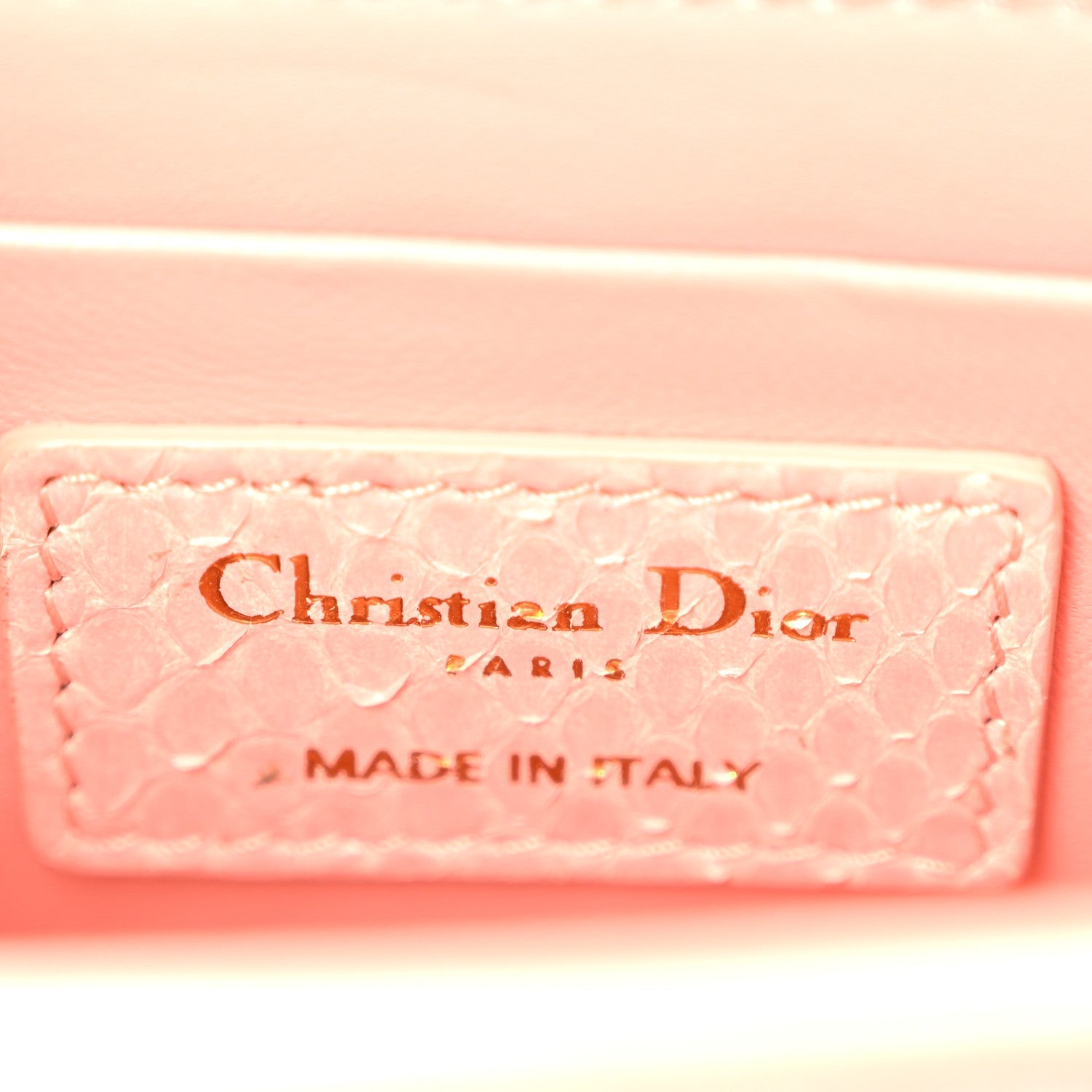 Christian Dior Snakeskin 30 Montaigne Box Bag Rose Clair