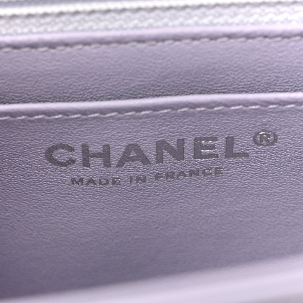 Chanel Aged Calfskin Chevron Quilted 2.55 Reissue Mini Flap Light Purple