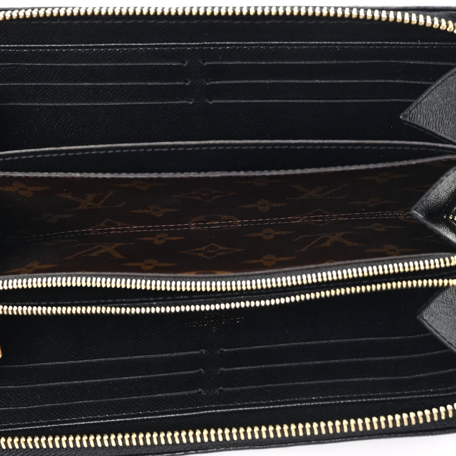 Louis Vuitton Monogram Zippy Retiro Wallet Black
