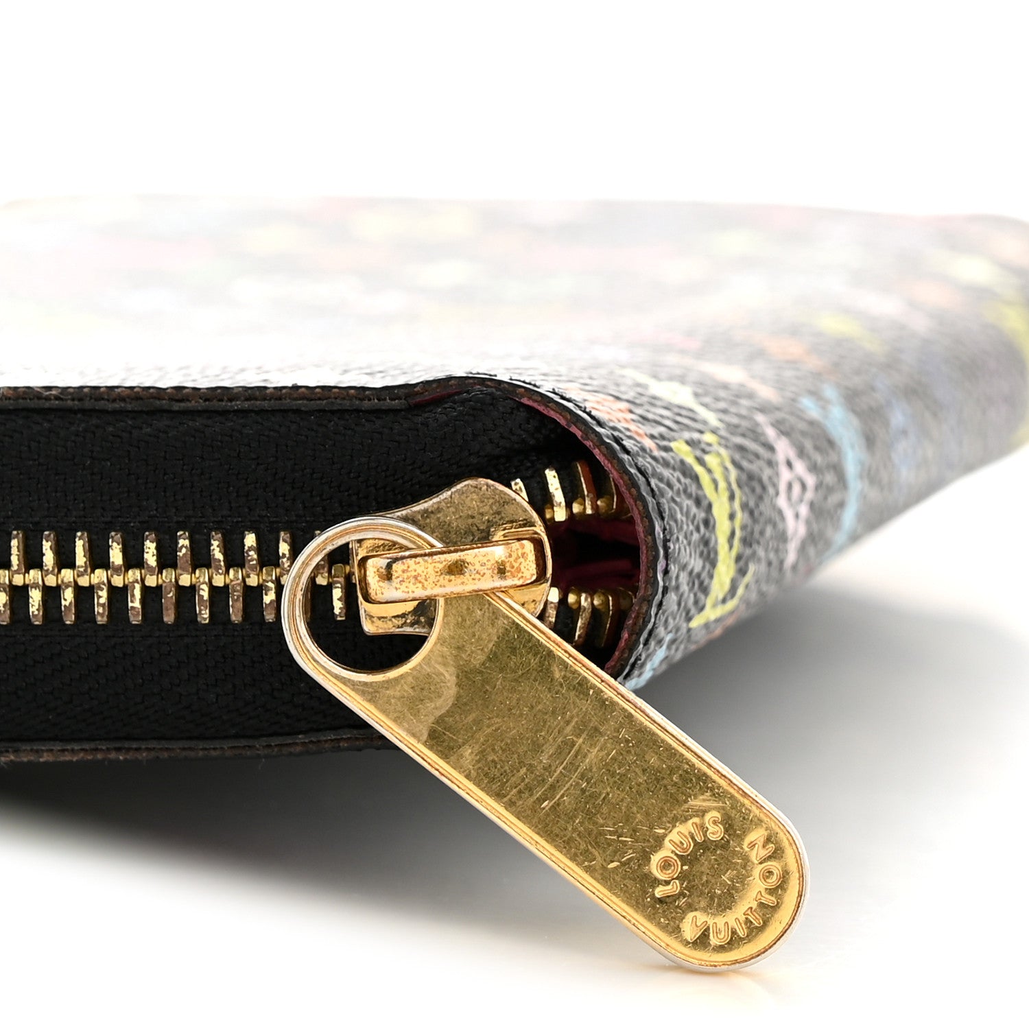 Louis Vuitton Monogram Multicolor Zippy Wallet Black Grenade
