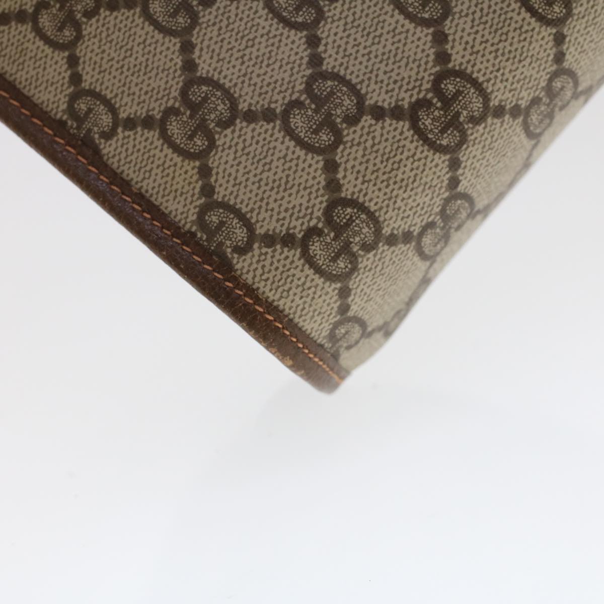 GUCCI GG Canvas Web Sherry Line Clutch Bag Beige Red Green 156.01.030  44751
