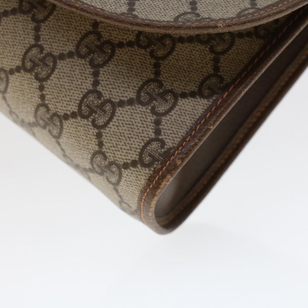 GUCCI GG Canvas Web Sherry Line Clutch Bag Beige Red Green 156.01.030  44751