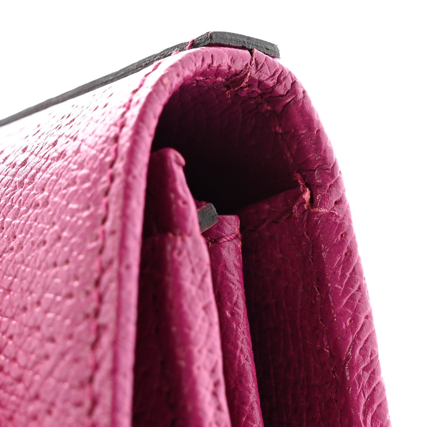 Gucci Calfskin GG Monogram Continental Wallet Beige Fuchsia