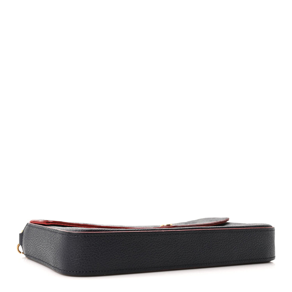 Louis Vuitton Empreinte Pochette Felicie Chain Wallet Marine Rouge