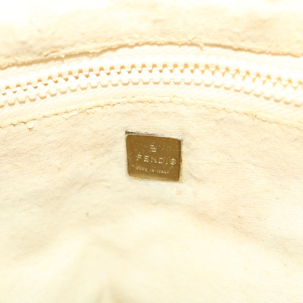 FENDI Zucca Canvas Hand Bag Black Brown  44805