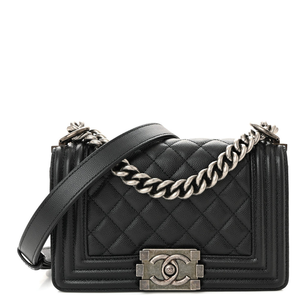 Chanel Caviar Quilted Small Boy Flap Black