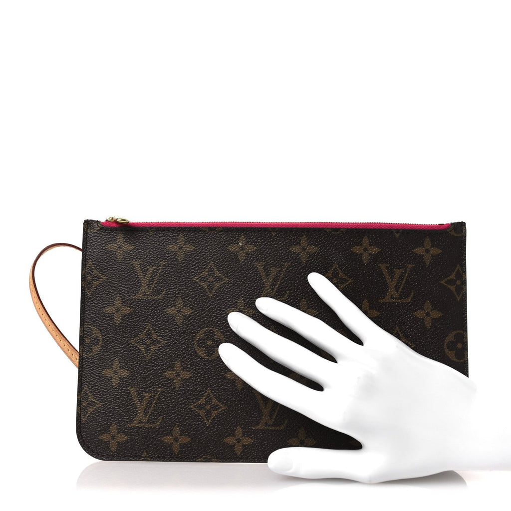 Louis Vuitton Monogram Neverfull MM GM Pochette Pivoine