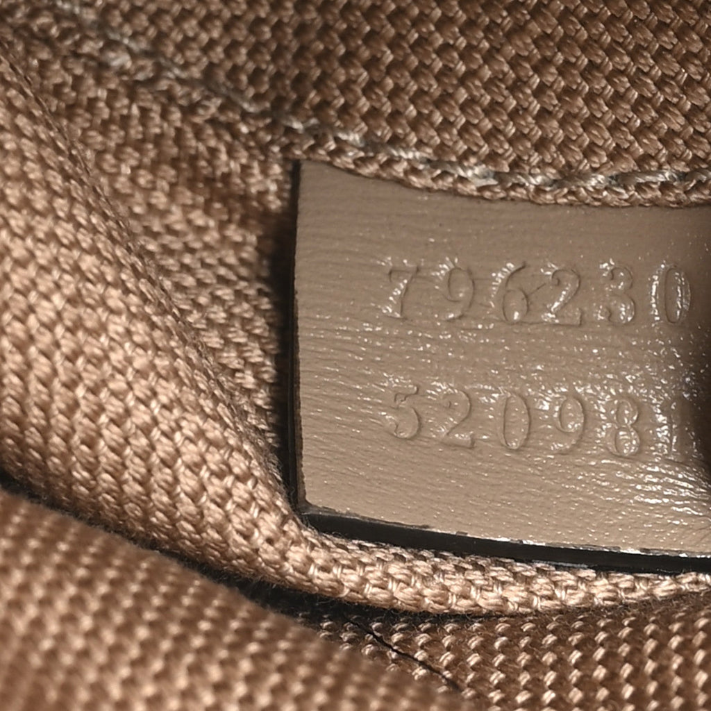 Gucci GG Shadow Monogram Ophidia Top Handle Bowler Bag Taupe