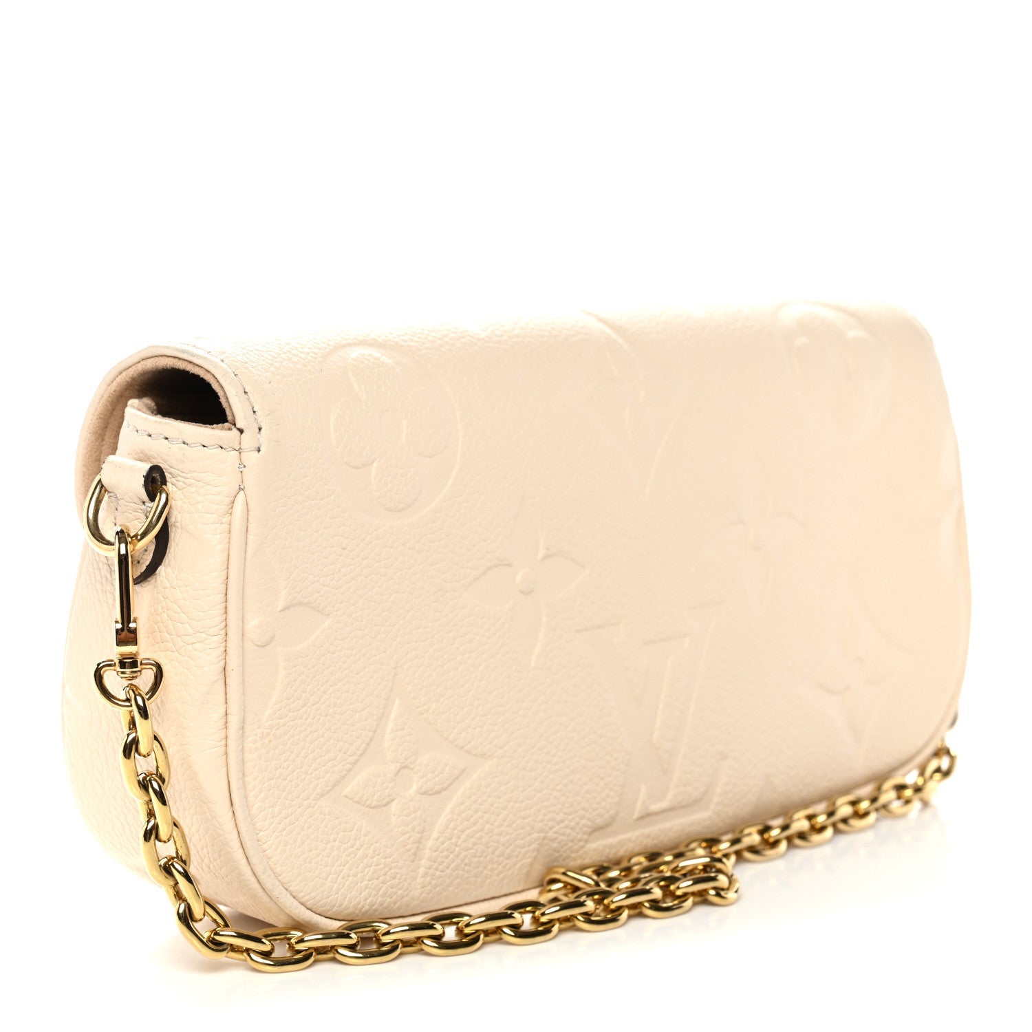 Louis Vuitton Empreinte Monogram Giant Ivy Wallet On Chain Cream