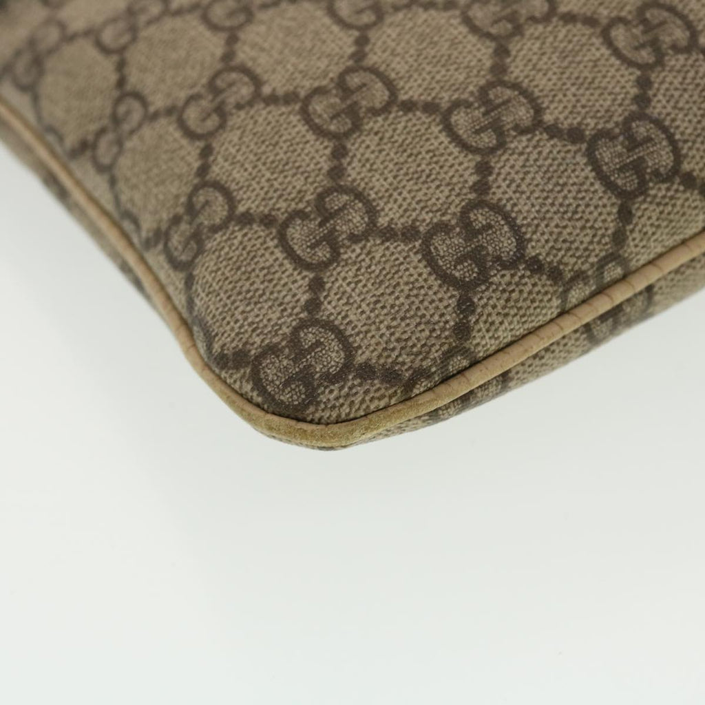 GUCCI GG Canvas Hand Bag PVC Leather Beige  44975