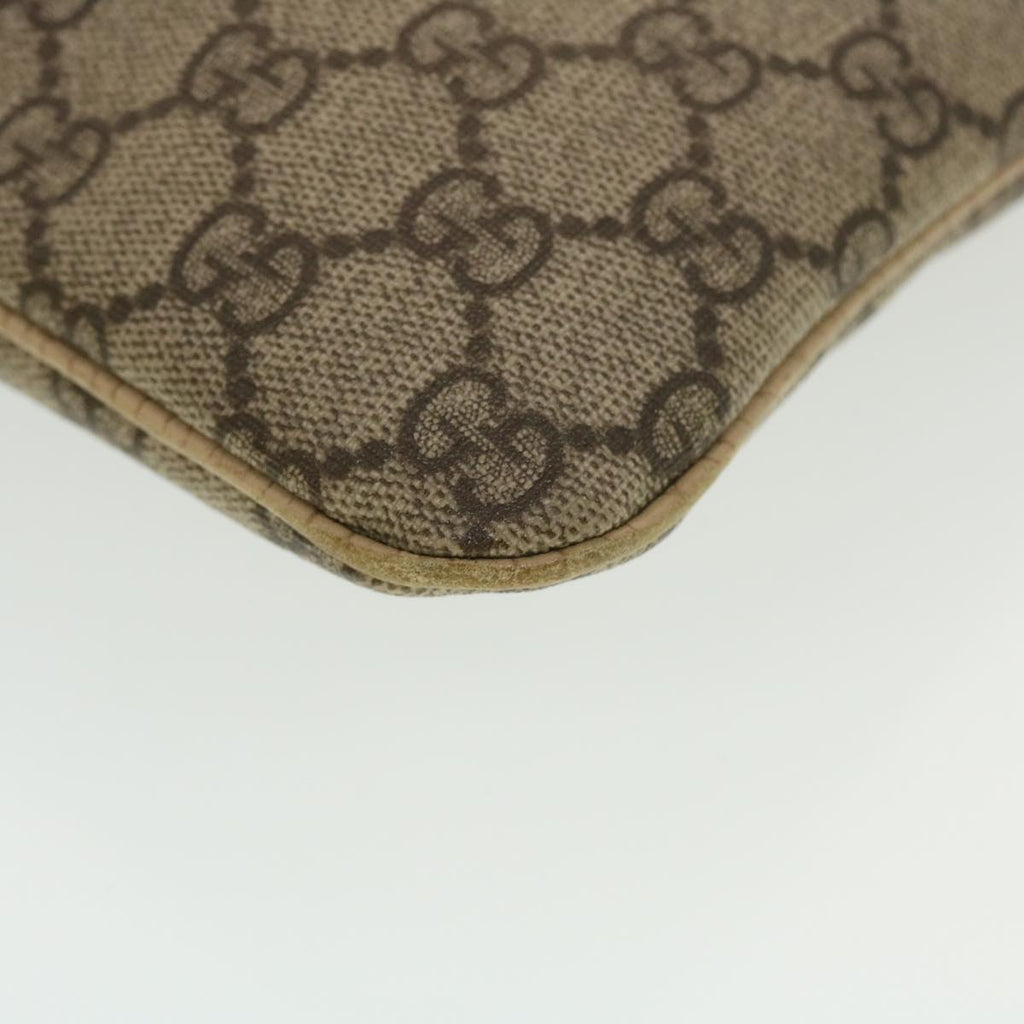 GUCCI GG Canvas Hand Bag PVC Leather Beige  44975