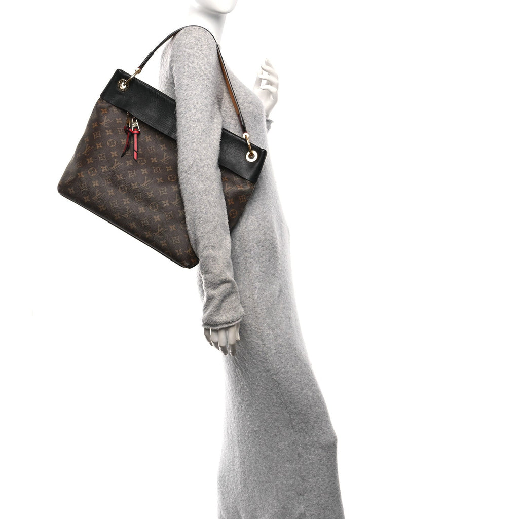 Louis Vuitton Monogram Tuileries Hobo Black
