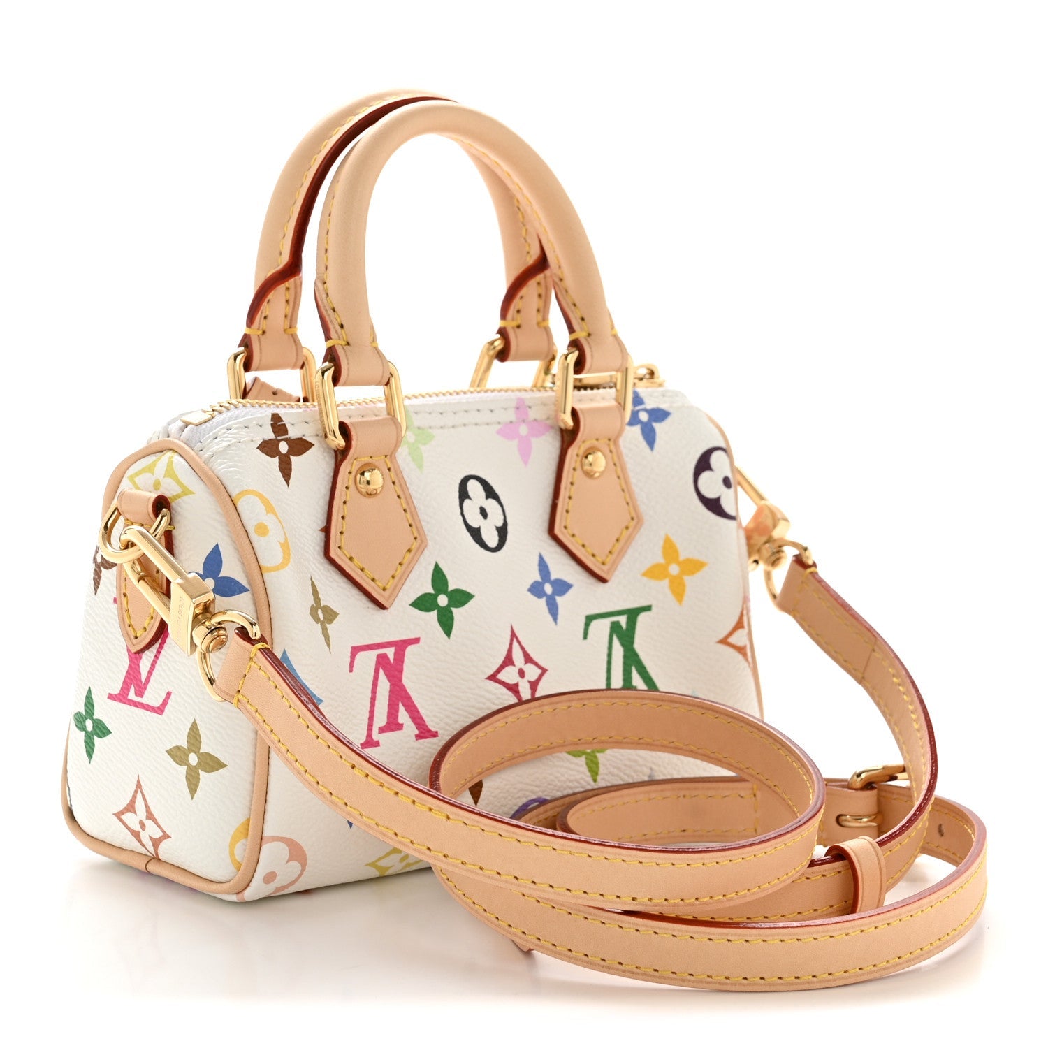Louis Vuitton LV X TM Monogram Multicolor Nano Speedy White