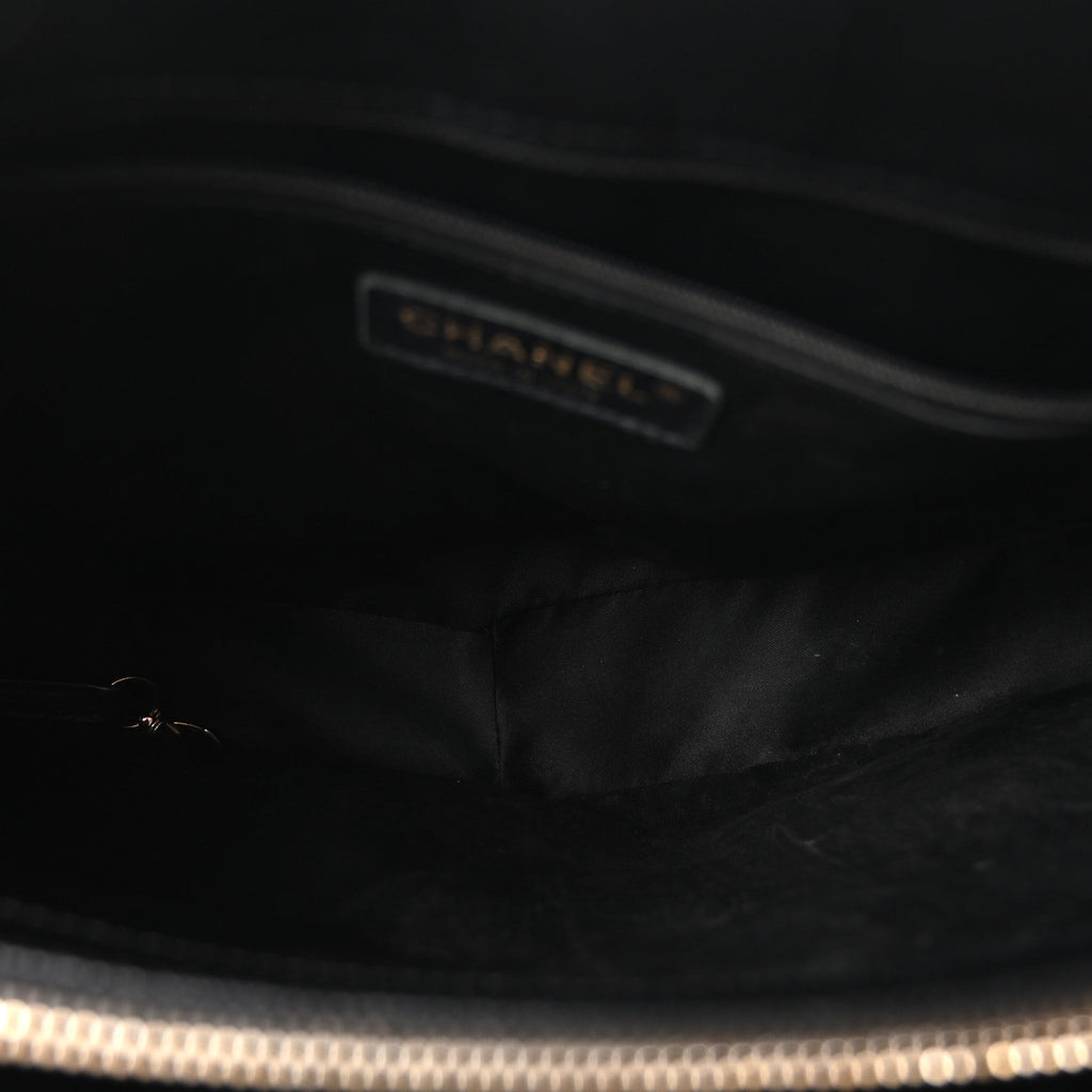 Chanel Caviar Quilted Grand Shopping Tote GST Black