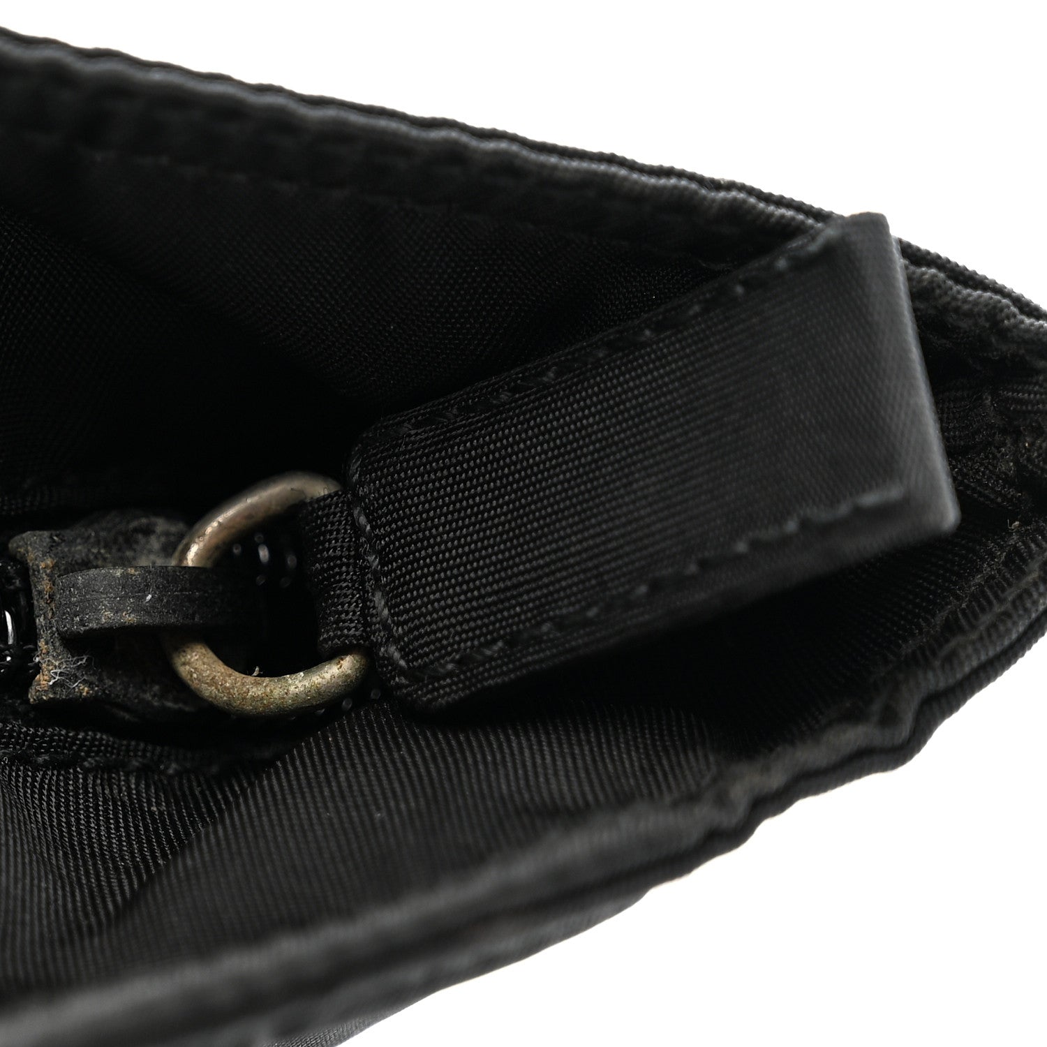 Prada Tessuto Nylon Mini Shopping Tote Black