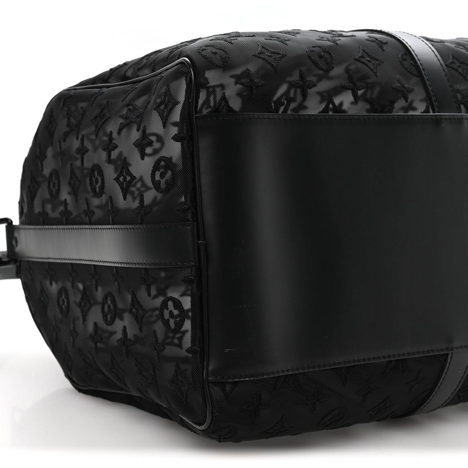 Louis Vuitton Monogram See Through Keepall Bandouliere 50 Black