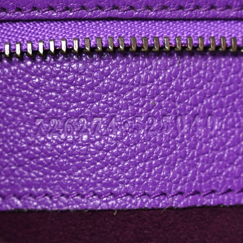 Gucci Goatskin Medium Aphrodite Shoulder Bag Shine Purple