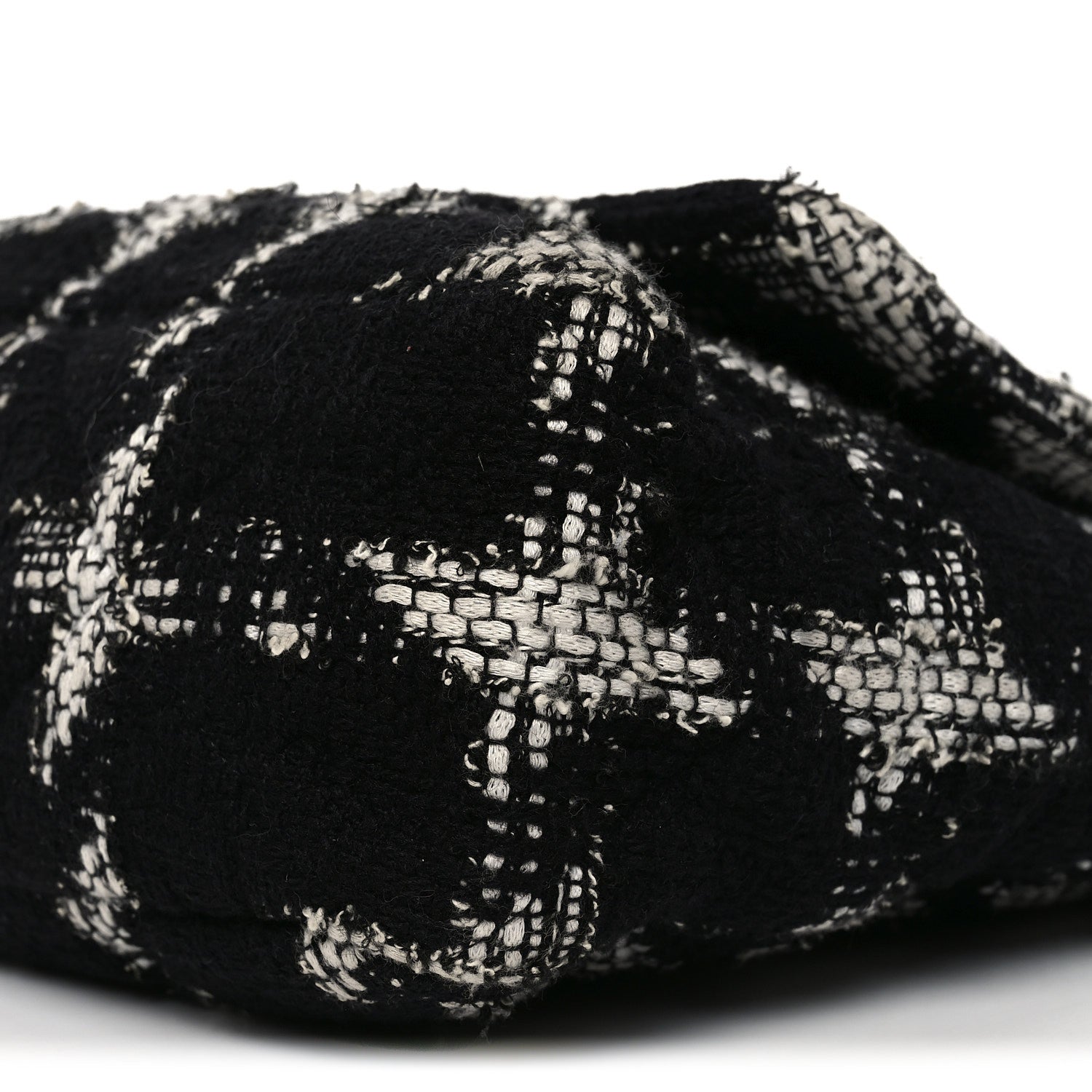 Chanel Tweed Quilted Maxi Chanel 19 Flap Black White