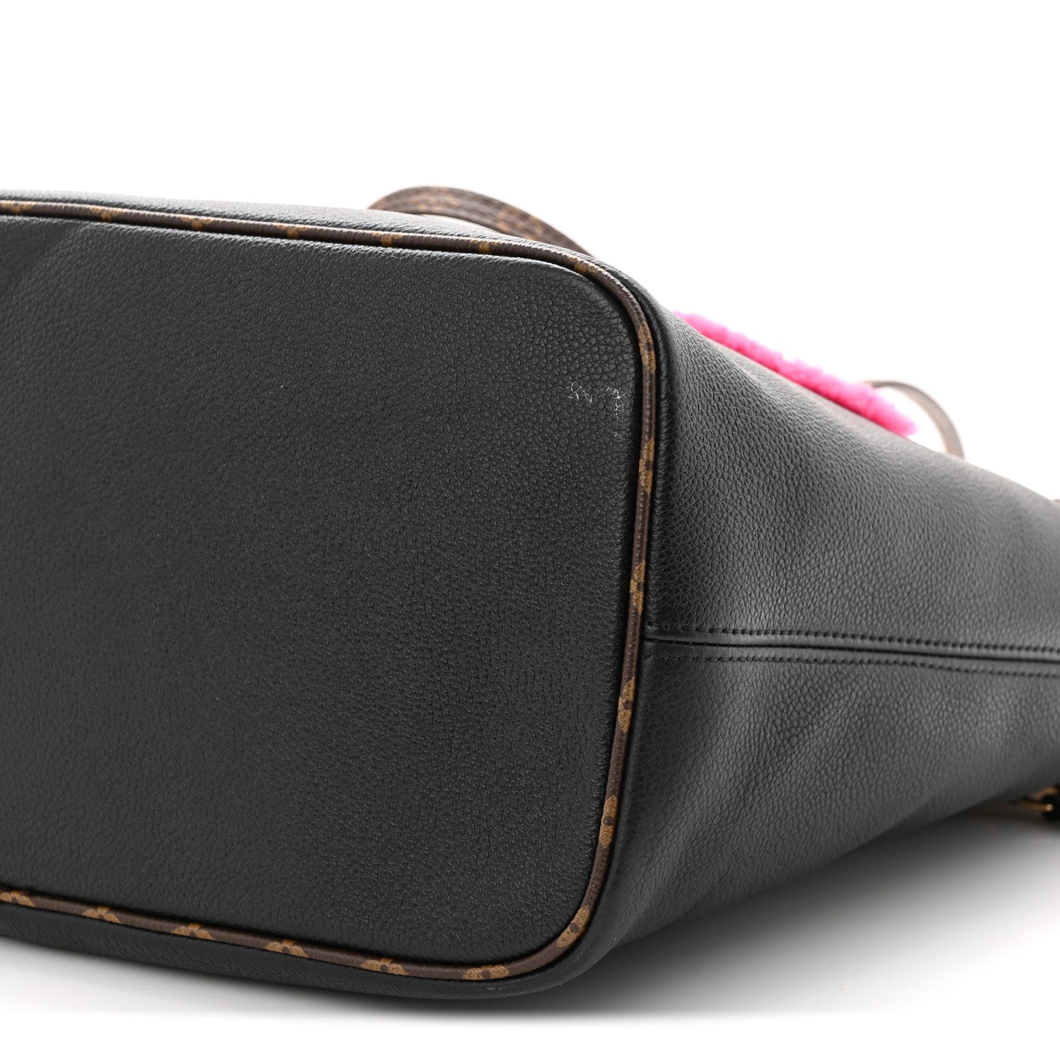 Louis Vuitton Calfskin Monogram Teddy Neverfull MM Black