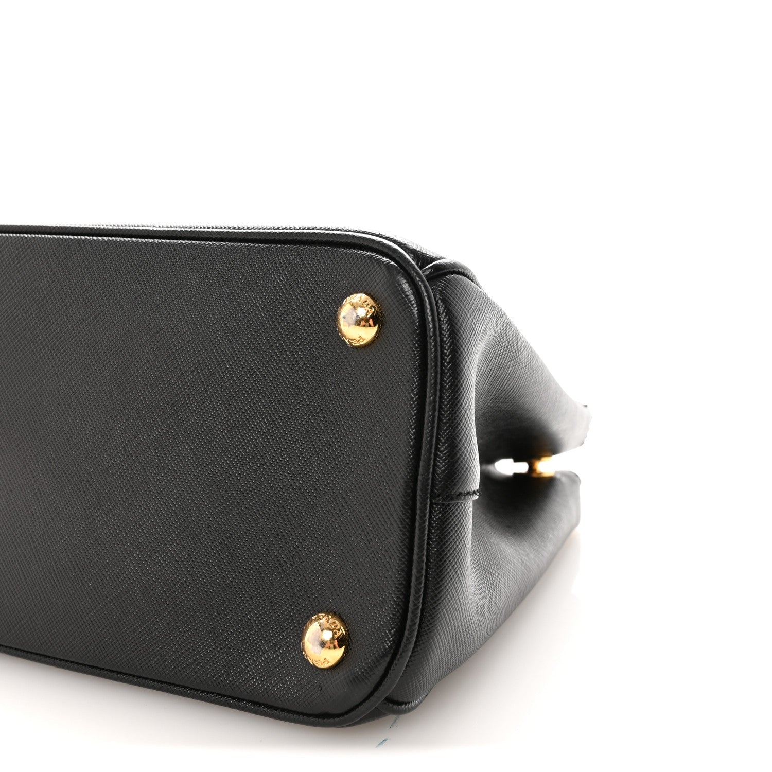 Prada Saffiano Small Galleria Double Zip Tote Black