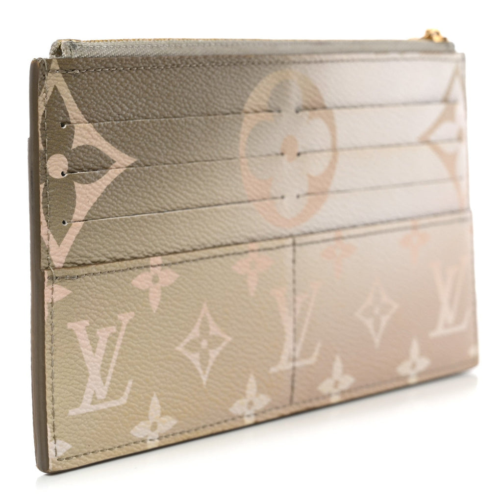 Louis Vuitton Monogram Giant Spring In The City Slim Purse Sunset Kaki