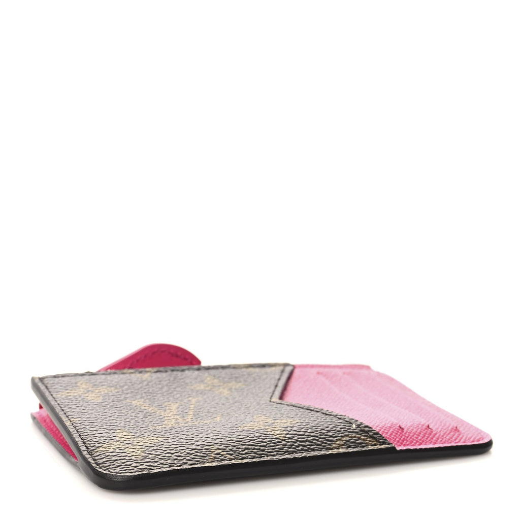 Louis Vuitton Monogram Calfskin Coin Card Holder Rose